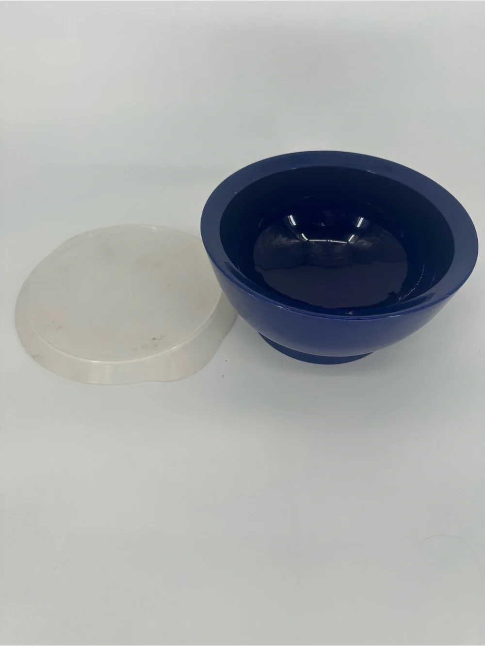 Vintage Cali Bowl with Lid 2008 Smartlip Blue Party Serveware